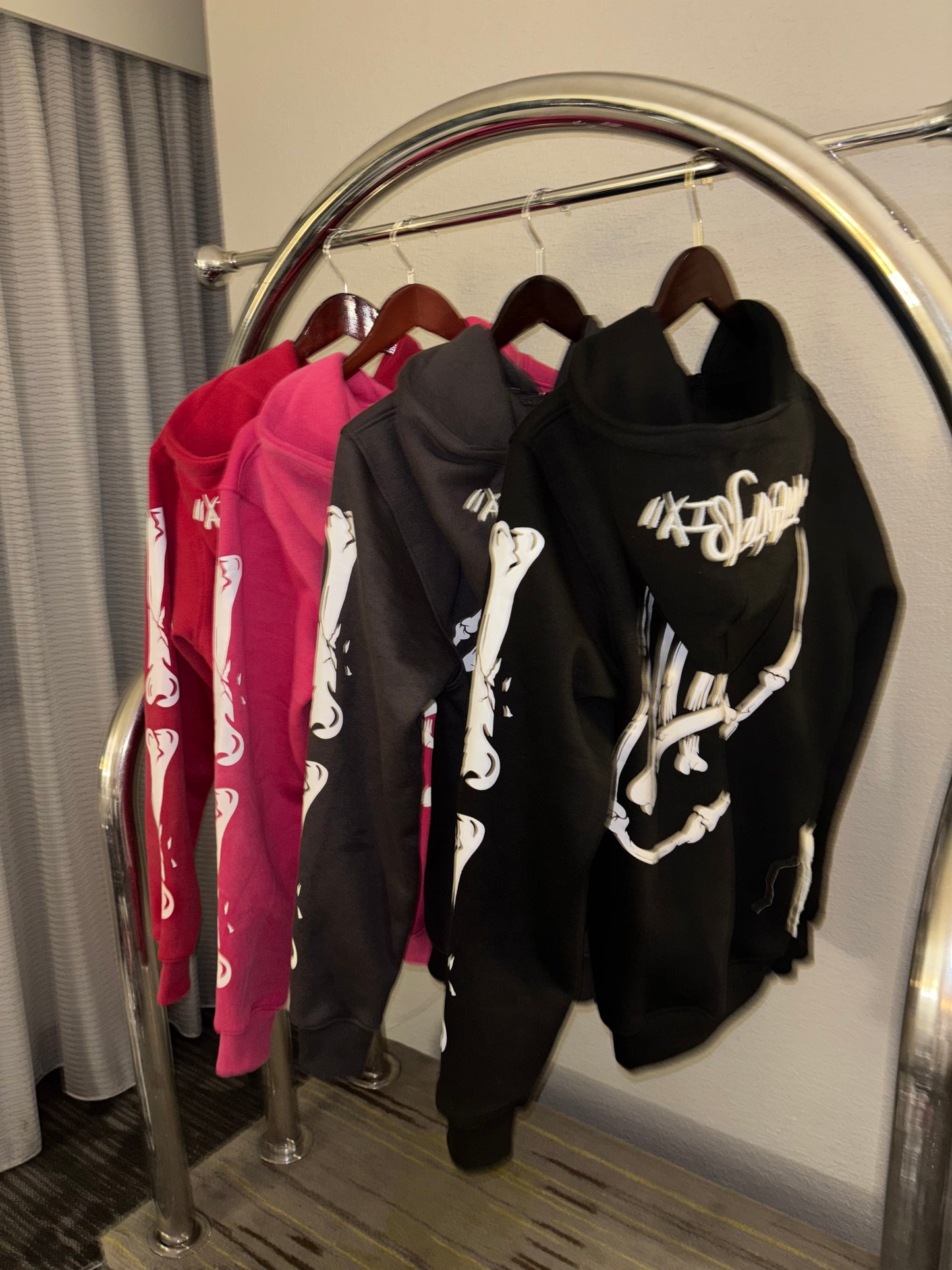 Bone zip up hoodie🦴